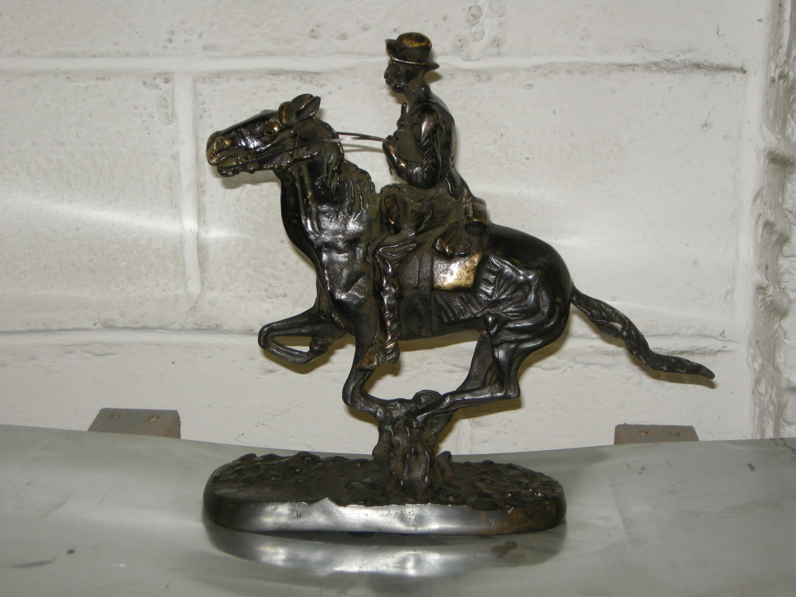 Bronze horse after repair